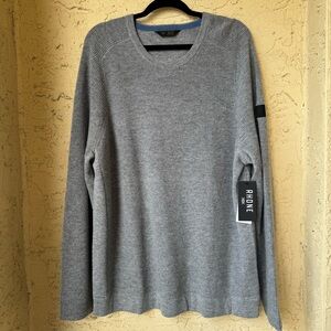 Rhone Walden Sweater XXL Gray Wool Cashmere Waffle Knit NWT